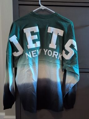 NFL New York NY Jets Fanatics Spirit Jersey Long Sleeve Tee NWOT